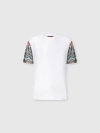 Missoni Short Sleeve T-shirt With Snake Pattern Insert In White