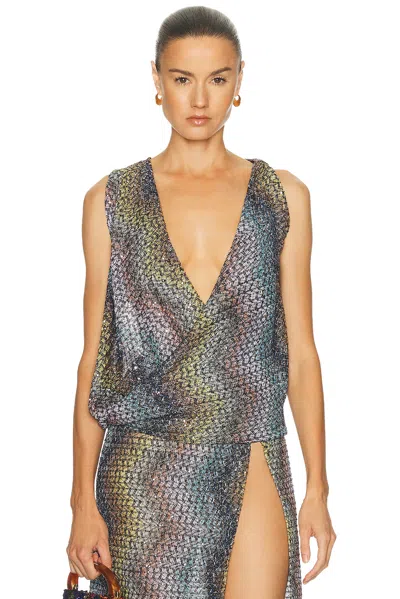 Missoni Short Sleeve Top In Multi