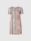 Missoni Pleated Silk-blend Mini Dress In Multicoloured