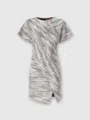 Missoni Wrap Mini Dress In Multicoloured