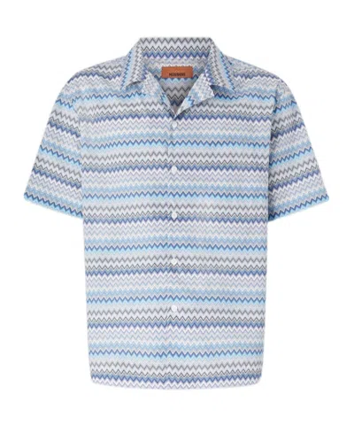 Missoni Short-sleeved Shirt In White