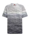 Missoni Man T-shirt Midnight Blue Size Xxl Cotton In Gray