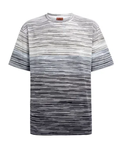 MISSONI MISSONI SHORT SLEEVED STRIPED CREWNECK T-SHIRT