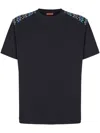 Missoni Chevron Insert Crewneck T-shirt In Black