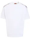 Missoni Zigzag Chevron Crew Neck T-shirt In Weiss