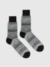 Missoni Short Socks In 100% Cotton With Striped Zig-zag Pattern. In Multi