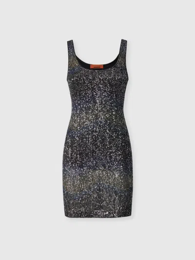 Missoni Short Strappy Dress In Purple