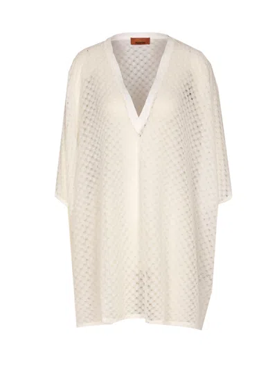 Missoni Short Viscosa Lame Raschel Workmanship In Neutral