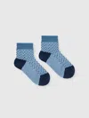 Missoni Short Zig Zag Cotton Socks In Multicoloured