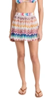 MISSONI SHORTS MULTICOLOR WHITE BASE