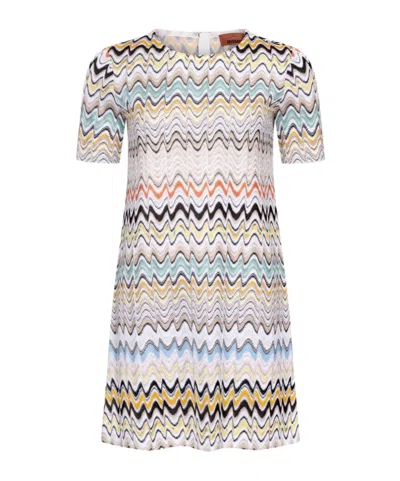 Missoni Short-sleeved Dress In Multi
