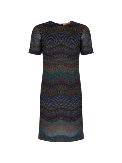 Missoni Short-sleeves Mini Dress In Black