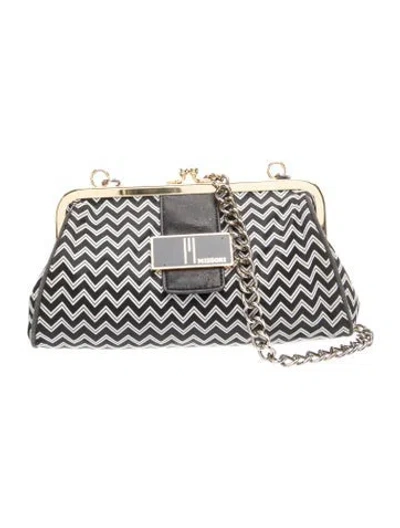 Pre-owned Missoni Shoulder Bag In Silver