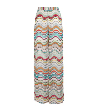 Missoni Side-split Wide-leg Trousers In Multi