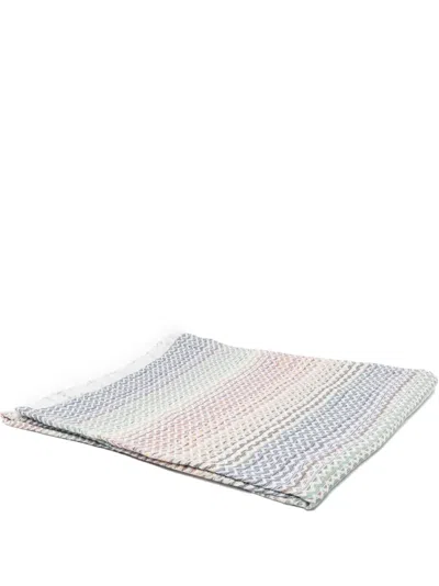 Missoni Signature Zig-zag Pattern Throw In Blue