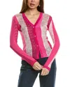 Missoni Silk-blend Cardigan In Pink
