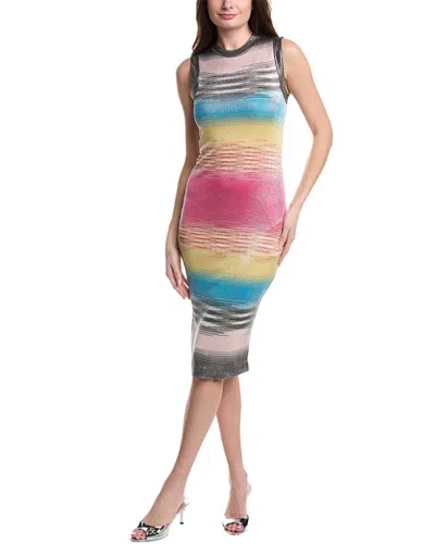 Missoni Silk-blend Midi Tank Dress In Red