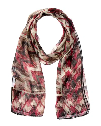 Missoni Silk-blend Scarf In Pink