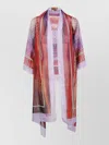 Missoni Silk Dressing Robe Half Sleeve Lightweight In Multi
