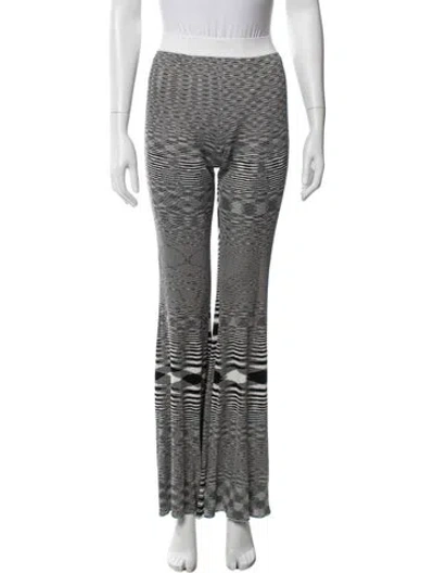 Pre-owned Missoni Silk Flared Pants W/ Tags In White
