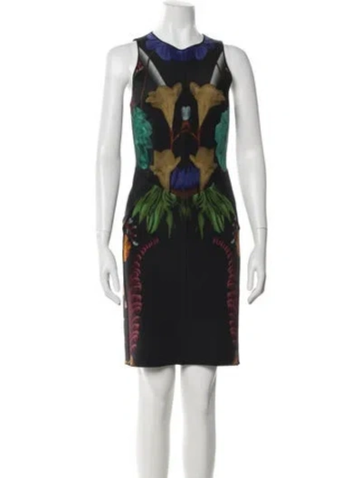 Pre-owned Missoni Silk Knee-length Dress In Black