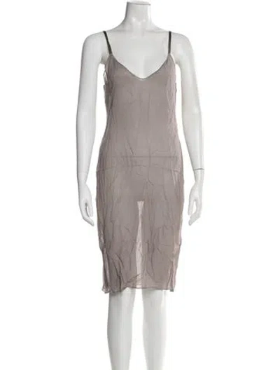 Pre-owned Missoni Silk Knee-length Dress In Black
