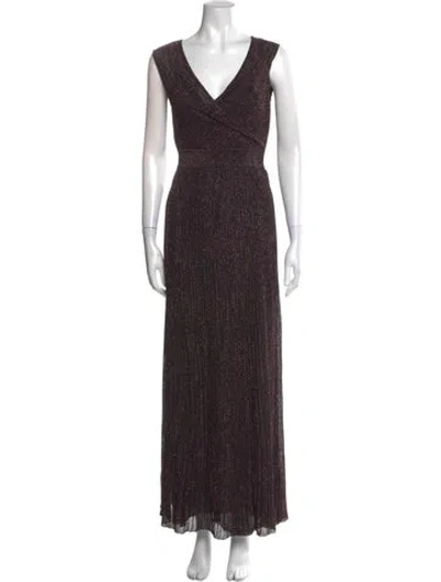 Pre-owned Missoni Silk Long Dress W/ Tags In Black
