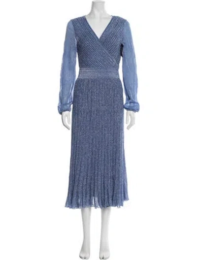Pre-owned Missoni Silk Midi Length Dress W/ Tags