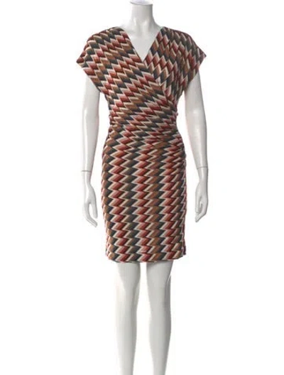 Pre-owned Missoni Silk Mini Dress In Multi
