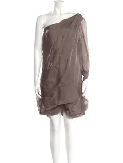 Pre-owned Missoni Silk Mini Dress In Neutral