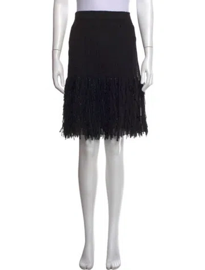 Pre-owned Missoni Silk Mini Skirt In Black