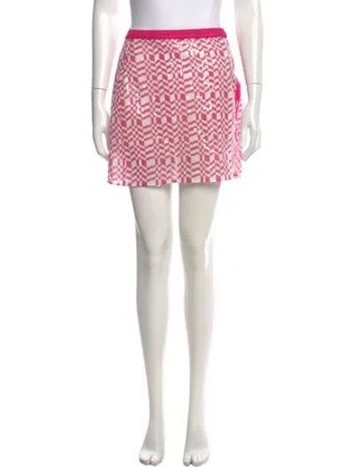 Pre-owned Missoni Silk Mini Skirt W/ Tags In Pink