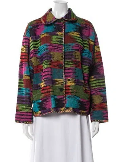 Pre-owned Missoni Silk Printed Jacket In Multi