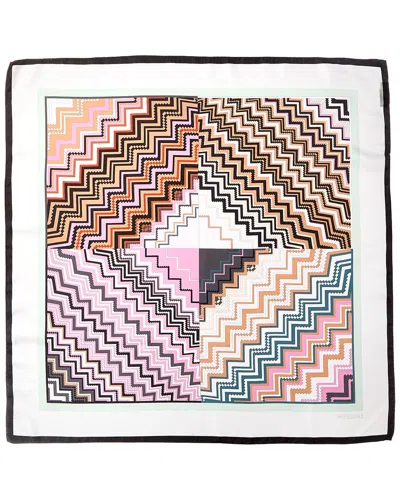 Missoni Silk Scarf In Green