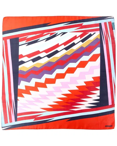 Missoni Silk Scarf In Pink