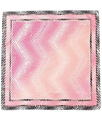 Missoni Silk Scarf In Pink
