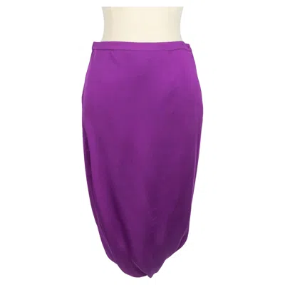 Pre-owned Missoni Silk Skirt In Purple