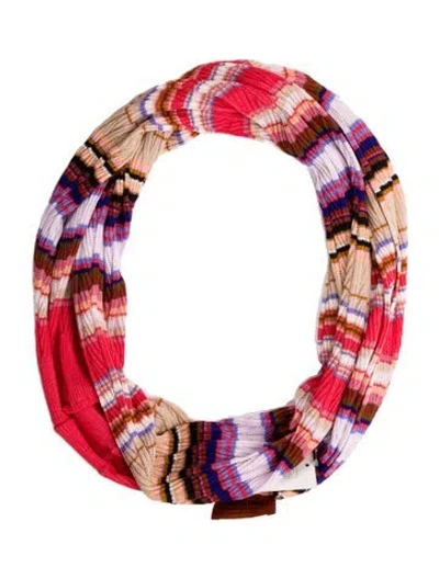 Pre-owned Missoni Silk Striped Scarf