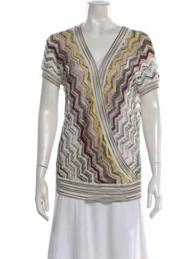 Pre-owned Missoni Silk Striped Sweater In Multi