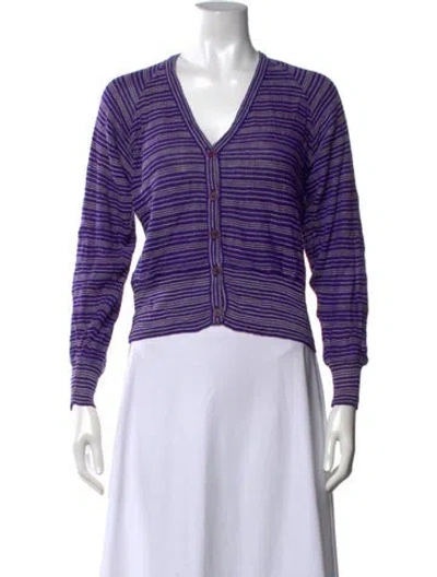 Pre-owned Missoni Silk Striped Sweater In Neutrals