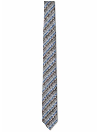 Missoni Silk Tied Mini -style Necktie In Multicolor