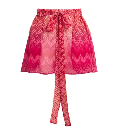 MISSONI SILK ZIGZAG SHORTS