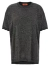 Missoni Metallic Crew Neck Knitwear T-shirt In Gray