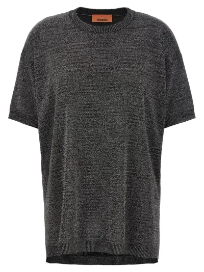 MISSONI SILVER KNITTED T-SHIRT