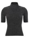 Missoni Silver Roll-neck Sweater In Black