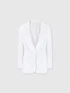 Missoni Single-breasted Blazer In Cotton And Zig Zag Viscose Tone On Tone In White