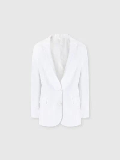 MISSONI EINREIHIGER BLAZER AUS BAUMWOLLE UND ZICK-ZACK-VISKOSE TON IN TON