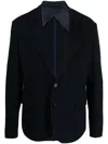Missoni Single-breasted Chevron Blazer In Blau