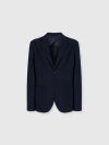 Missoni Single-breasted Jacket With Zigzag Pattern In Blue