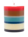 Missoni Single-wick Striped Candle In Red